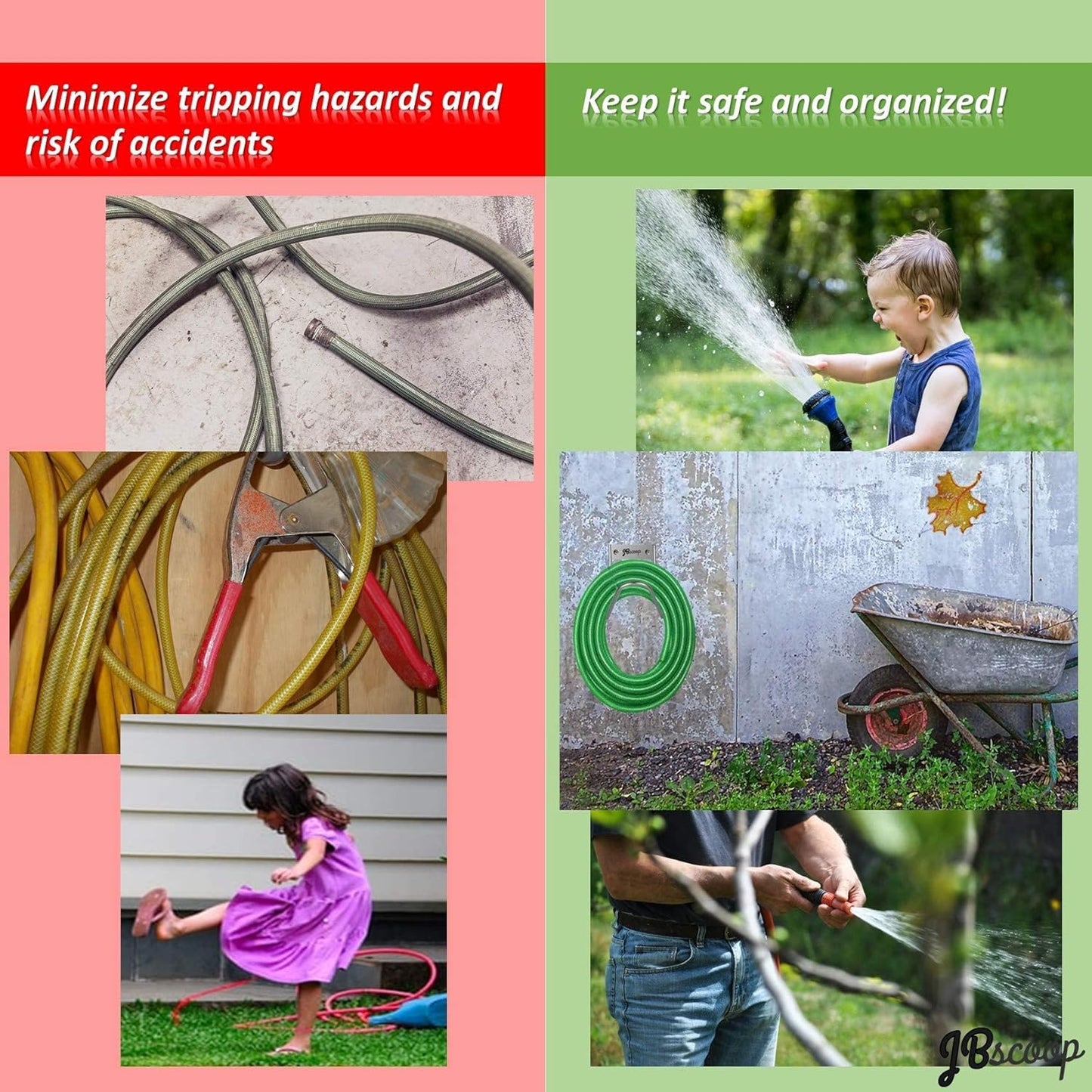 Versatile Stainless Steel Hose Hanger β Ideal for Hoses & Cords