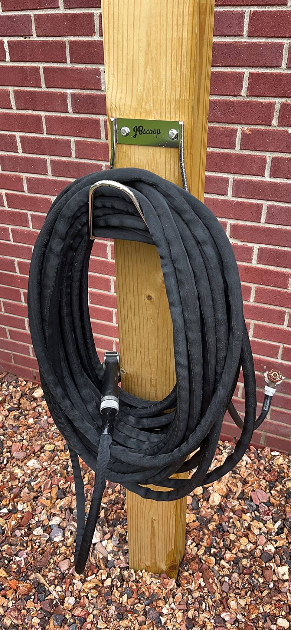 Versatile Stainless Steel Hose Hanger β Ideal for Hoses & Cords