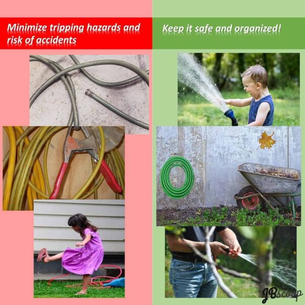Minimize tripping hazards around the house keep it clean and organized with the garden hose holder