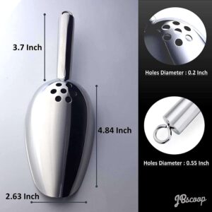 Ice scoop with holes to keep your ice pure