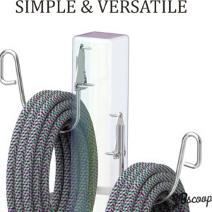 Hose storage mounted on a wall for outdoor use