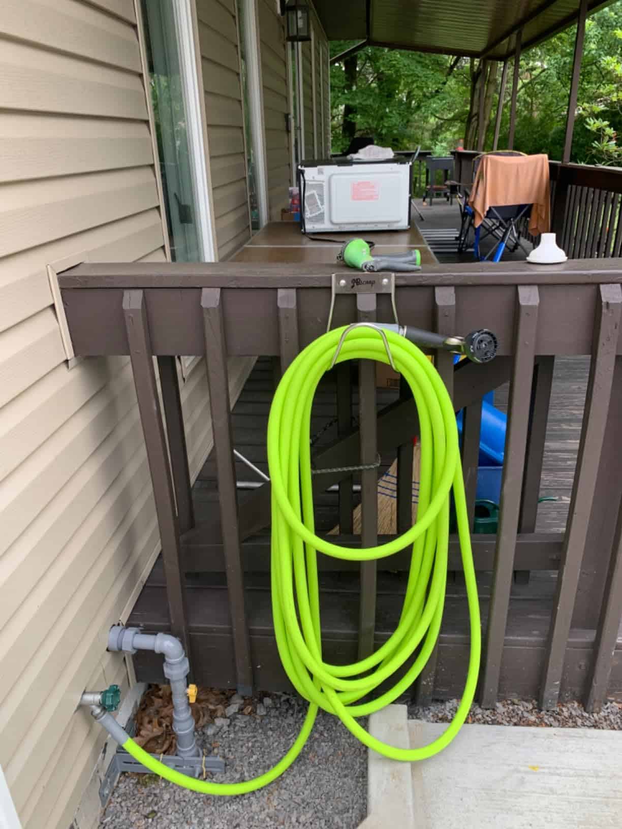 garden hose holder outdoor