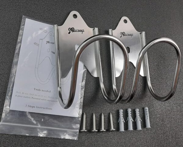 Hose hideaway mounted on a wall for outdoor use for small water hoses