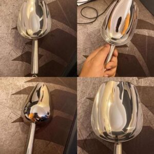 Stainless steel ice scoop heavy duty for home kitchen use