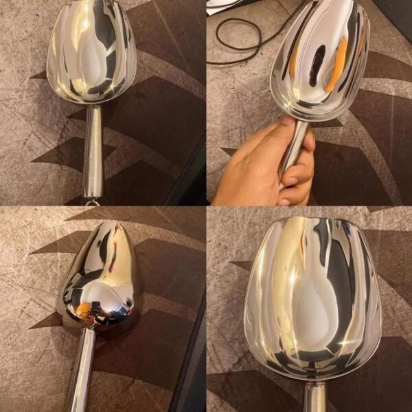 Stainless steel ice scoop heavy duty for home kitchen use