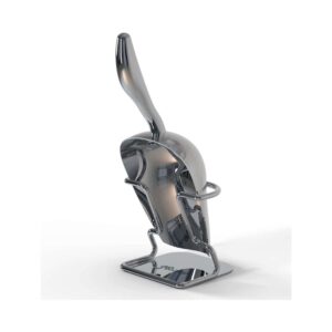 heavy duty ice scoop with stand made from stainless steel rust free dishwasher safe
