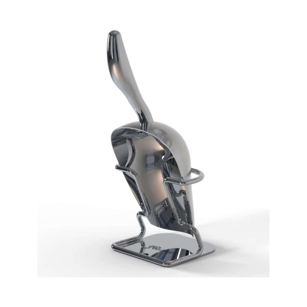 heavy duty ice scoop with stand made from stainless steel rust free dishwasher safe