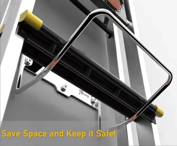 stainless steel ladder holder to save space and keep the space safe