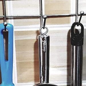 Professional kitchen ice scoop made of heavy duty stainless steel