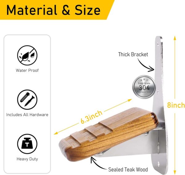 rustproof footrest in shower for legs
