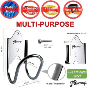 Versatile Garden hose rack mounted on a wall for outdoor use