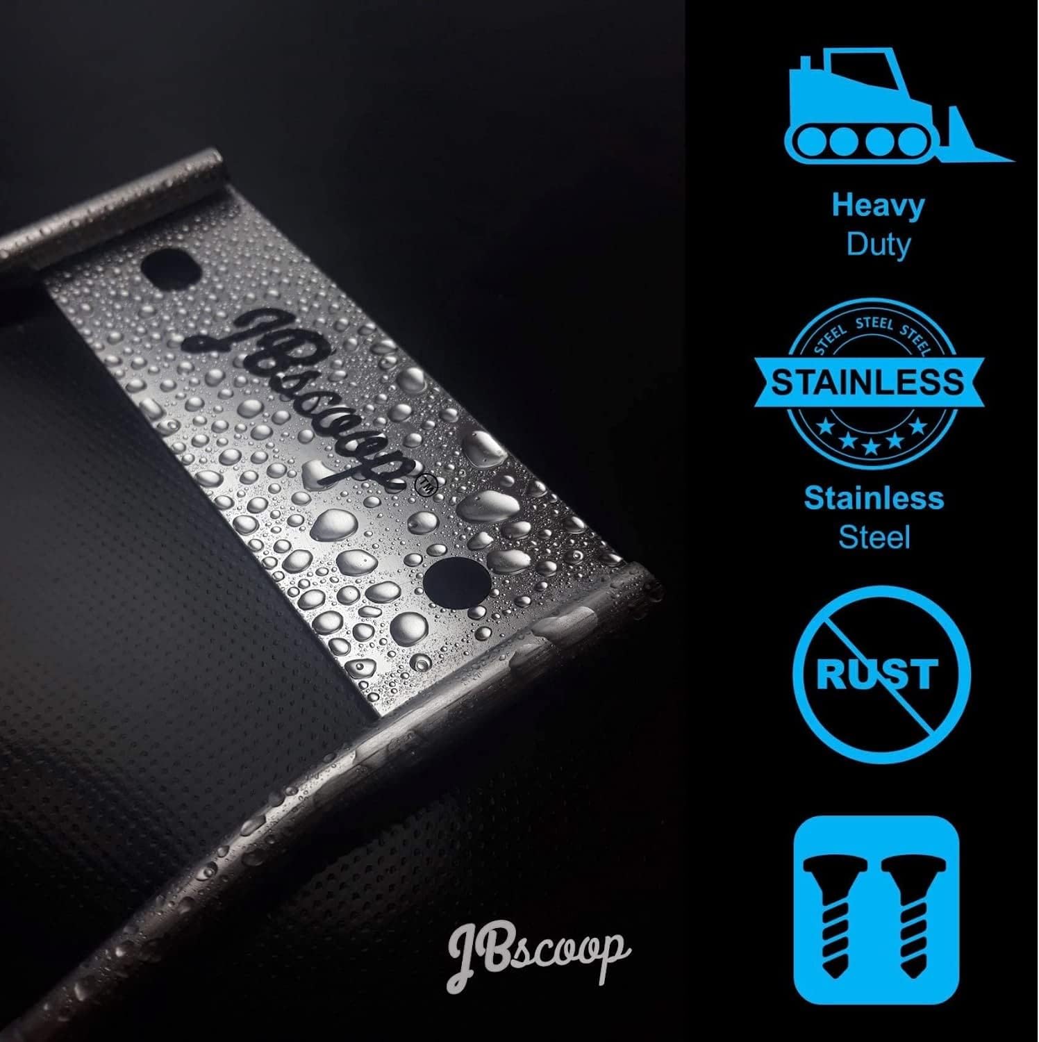 JBscoop Garden Hose Holder Stainless Steel Small Wall Mount Garden Hose Hook, Ideal for Water, Air, Hydraulic Hose, Ropes, Extension Cords Heavy Duty & Rust Proof Large Set of 1 - Image 4